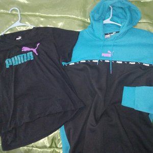 Puma hoodie and t-shirt ! Cute colors